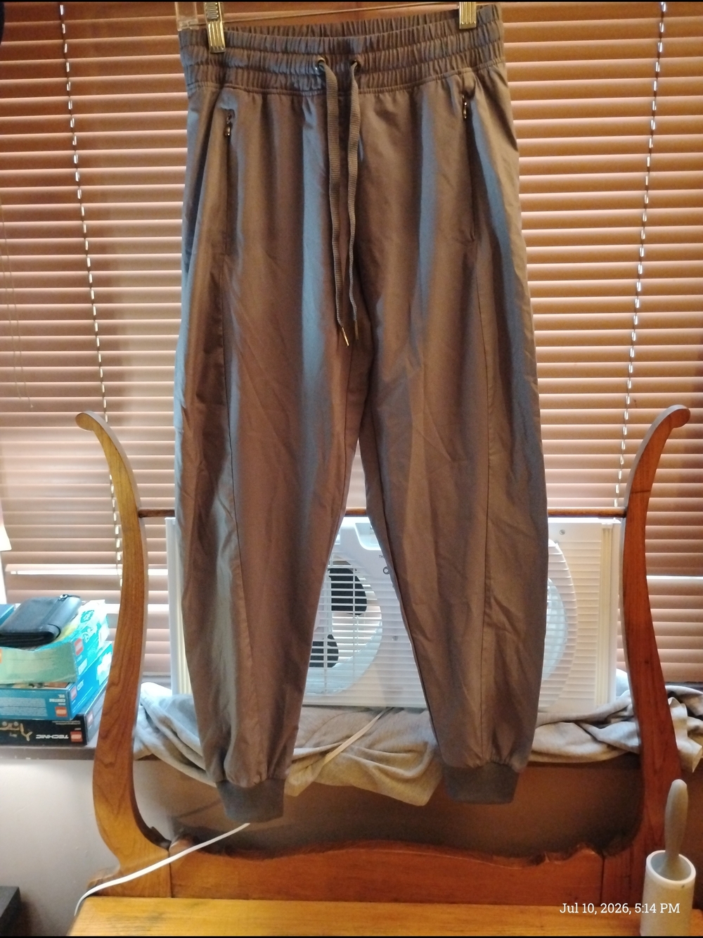 Calvin Klein Performance Woman's Stretch Gray Drawstring Joggers Size XS
